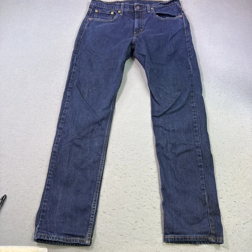 Levis‎ 502 32x32 Regular Taper Mens Jeans Medium Wash Blue Denim
